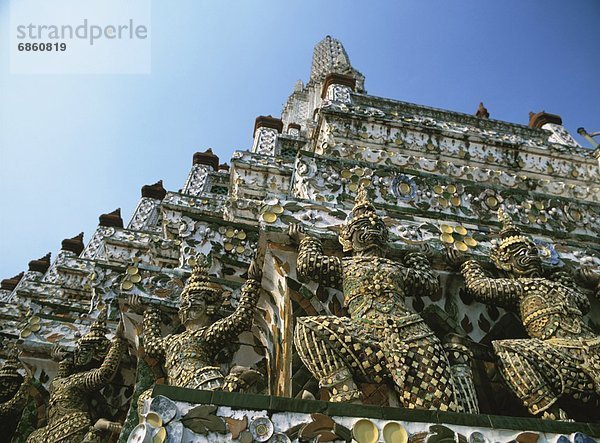 Bangkok  Hauptstadt  Architektur  verziert  Thailand