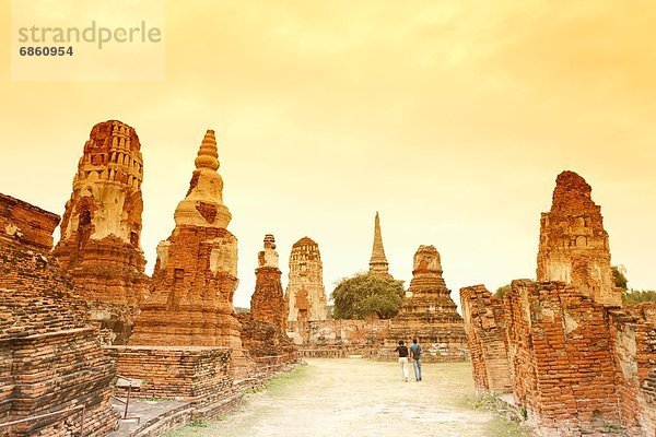 Geschichte  Ruine  Ayuthaya  Thailand