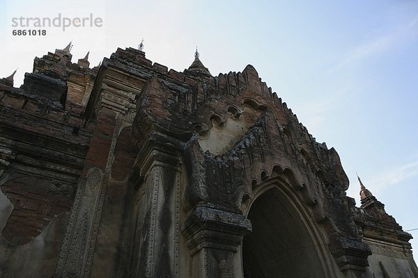 Eingang  Architektur  Geschichte  verziert  Myanmar  Tempel