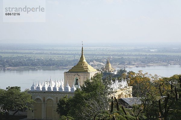 Hügel  Myanmar  Pagode  Sagaing  Schwan