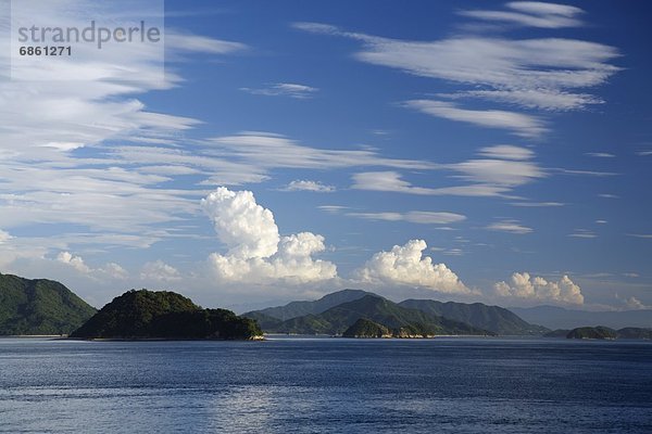 Wolke  Himmel  über  See  Insel  Bewegung  Hiroshima Präfektur  Japan