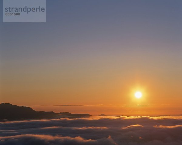 Schönheit  Wolke  Decke  über  Sonnenaufgang  Tokyo  Hauptstadt  Japan