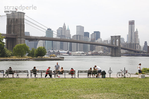 Skyline  Skylines  Brücke  Brooklyn  Manhattan