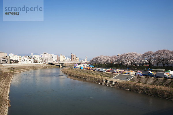 Stadtansicht  Stadtansichten  Fluss  Honshu  Japan