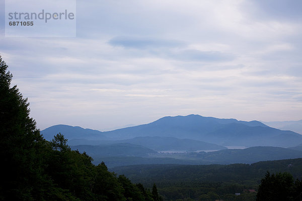 Morgendämmerung  See  Nagano  Honshu  Japan