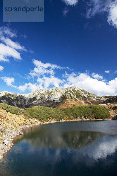 Berg  Honshu  Japan  Teich