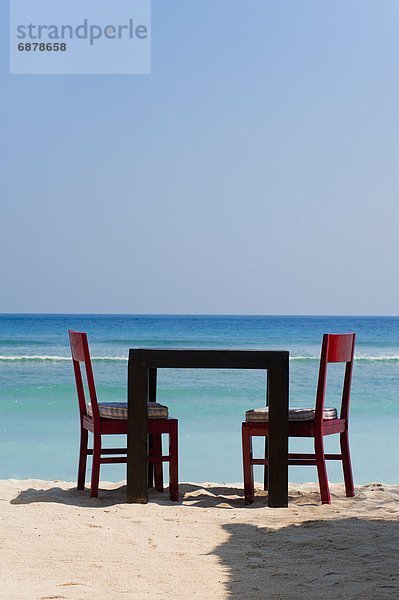 Stuhl  Strand  Restaurant  Südostasien  Tisch  Asien  Indonesien