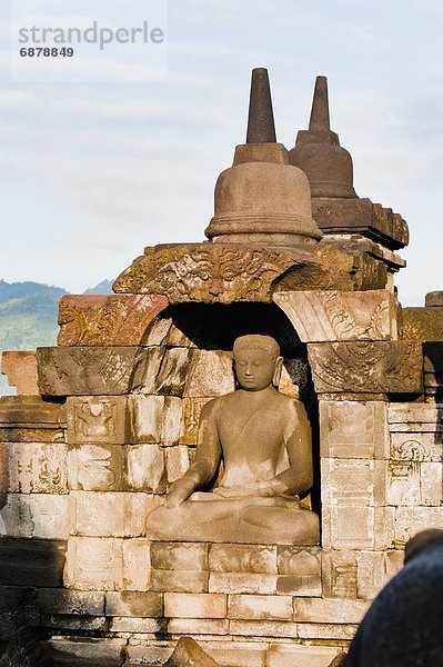 Südostasien  UNESCO-Welterbe  Asien  Buddhastatue  Indonesien  Java