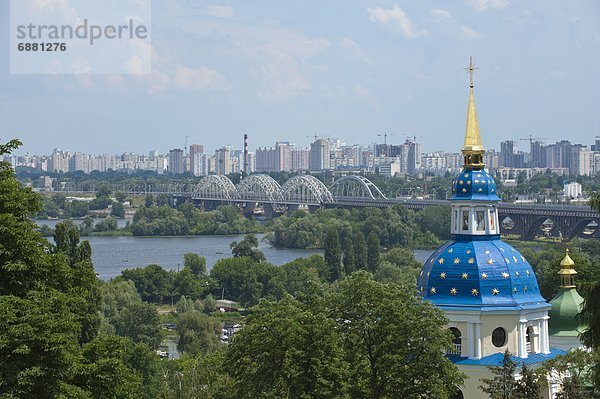 Kiew  Hauptstadt  Europa  sehen  über  Fluss  Nachbarschaft  Zimmer  Ukraine