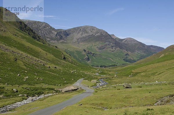 hoch  oben  Europa  Großbritannien  Fernverkehrsstraße  Cumbria  England