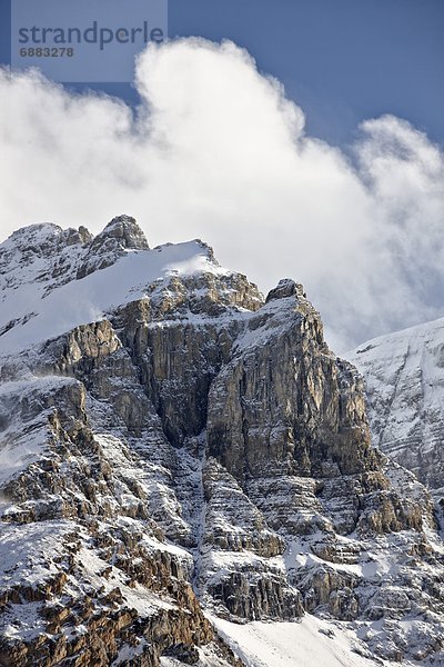 Berg  Felsen  Wolke  Nordamerika  Jasper Nationalpark  UNESCO-Welterbe  Alberta  Kanada  Schnee