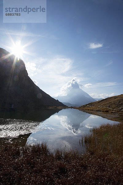 Europa Westalpen Schweiz Zermatt Kanton Wallis Schweizer Alpen