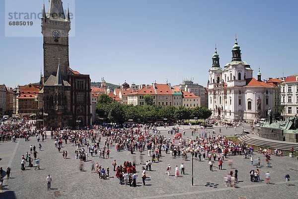 Prag  Hauptstadt  Europa  Halle  Stadt  Wahrzeichen  Uhr  Tschechische Republik  Tschechien  alt