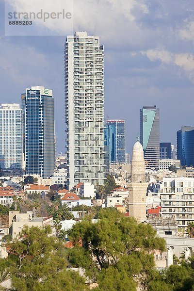 Berggipfel  Gipfel  Spitze  Spitzen  sehen  Gebäude  Garten  Naher Osten  Innenstadt  Israel  Tel Aviv