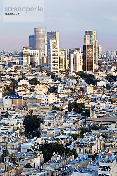 Großstadt  Ansicht  Erhöhte Ansicht  Aufsicht  heben  Naher Osten  Business  Israel  Tel Aviv