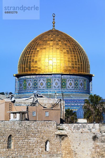 Jerusalem  Hauptstadt  Kuppel  Felsbrocken  über  Stadtplatz  Naher Osten  UNESCO-Welterbe  Kuppelgewölbe  Israel