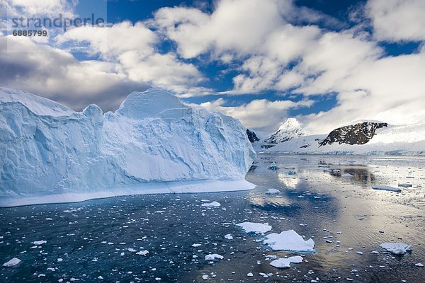 Berg  Eis  Eisberg  Antarktis  Meerenge  Gelände