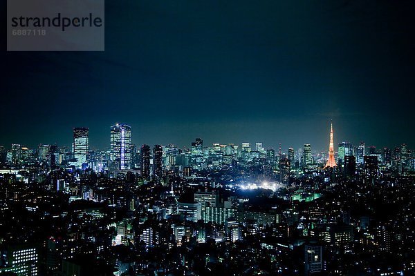 Nacht  Tokyo  Hauptstadt