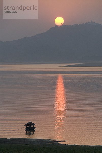 Sonnenuntergang  Myanmar  Asien