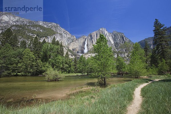 Fluss  Wasserfall  Yosemite Nationalpark  Merced