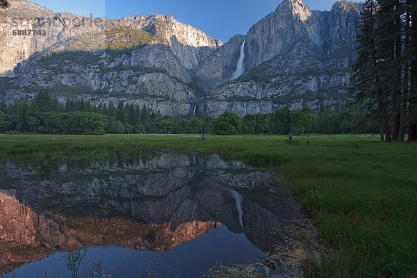 Morgen  Wasserfall  Yosemite Nationalpark