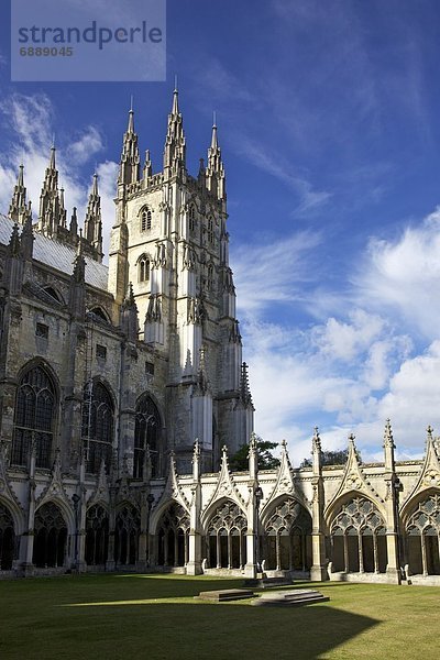 Kreuzgang  Europa  Großbritannien  Kathedrale  groß  großes  großer  große  großen  UNESCO-Welterbe  England  Kent
