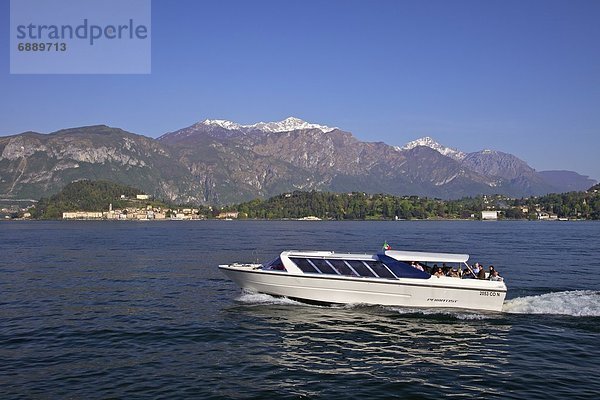 überqueren  Europa  Fröhlichkeit  Sonnenstrahl  See  Boot  Italien  Bellagio  Como  Lombardei