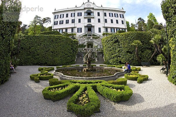 Europa  Sonnenstrahl  Garten  Italien  Comer See  Lombardei  Tremezzo  Villa