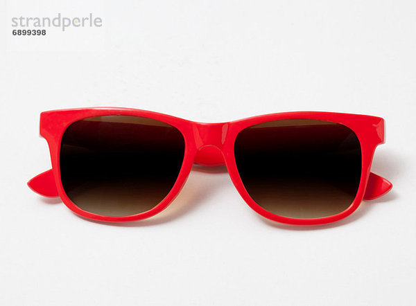 Rote Sonnenbrille