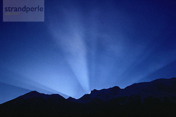 Sonnenlicht  Jasper Nationalpark  Alberta  Kanada