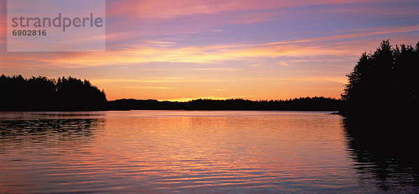 Sonnenuntergang  Insel  Pazifischer Ozean  Pazifik  Stiller Ozean  Großer Ozean  britisch  Kanada  Vancouver