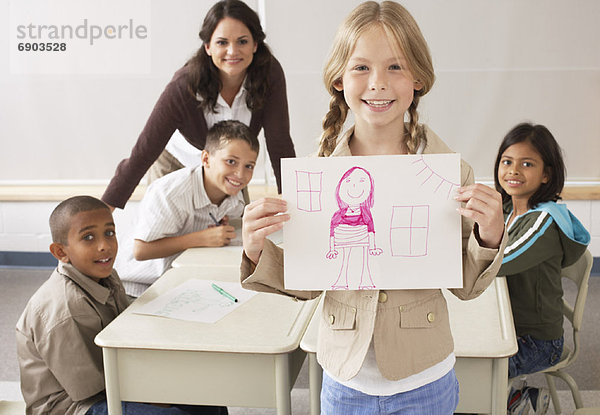 Lehrer Zeichnung Klassenzimmer Student