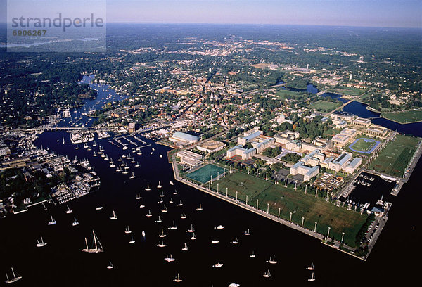 Vereinigte Staaten von Amerika  USA  Ansicht  Luftbild  Hochschule  Fernsehantenne  Annapolis  Maryland
