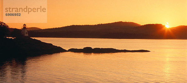 Wasser  Sonnenuntergang  Leuchtturm  britisch  Kanada