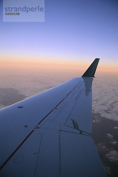 Flugzeug  Sonnenuntergang