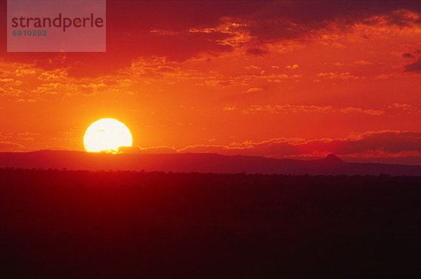 Sonnenuntergang  Sambia