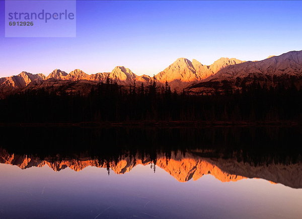 Sonnenuntergang  Peter Lougheed Provincial Park  Alberta  Kanada