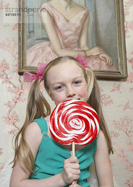 Mädchen mit Lollipop