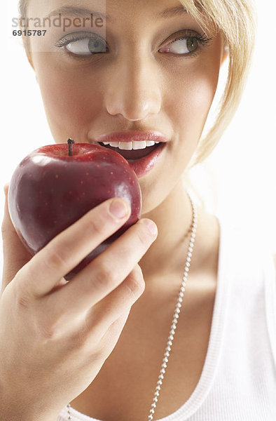 Girl Eating Apple