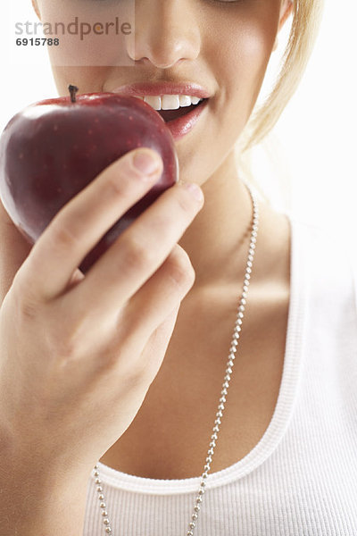 Girl Eating Apple