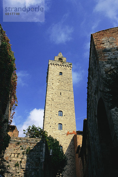 San Gimignano  Blick von Torre Grossa  Toskana  Italien