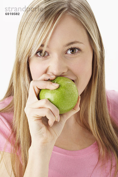 Girl Eating Apple