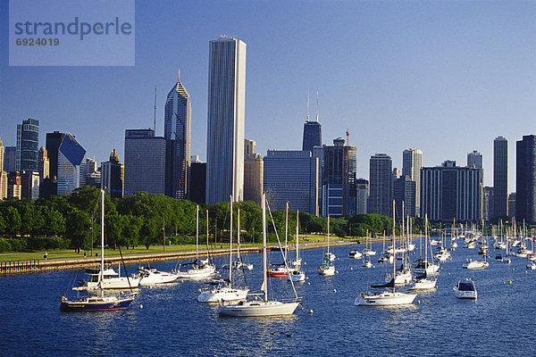 Chicago Skyline  Illinois  USA