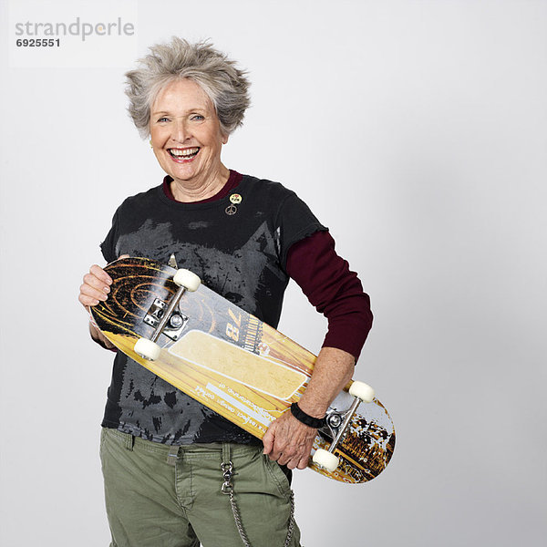 Frau  Skateboard