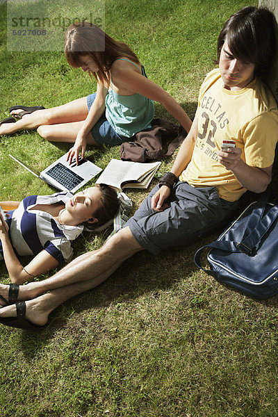 Außenaufnahme  Student  freie Natur