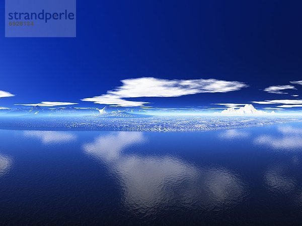 Wasser  Wolke  Spiegelung  Insel