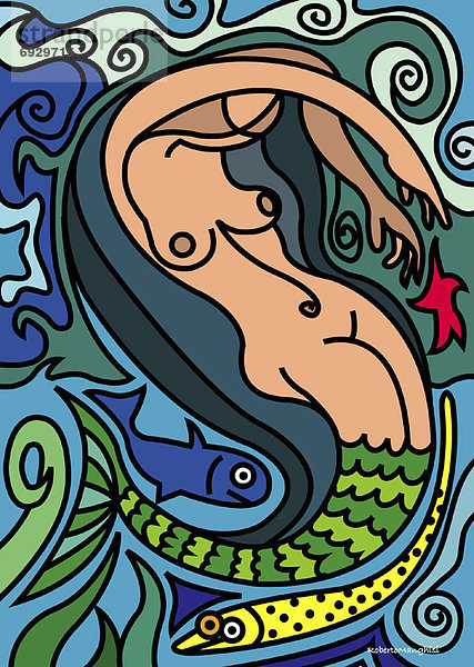 Illustration Meerjungfrau