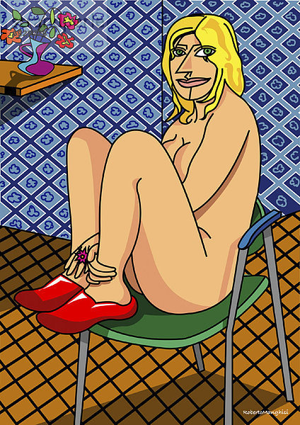 Frau  Illustration  nackt