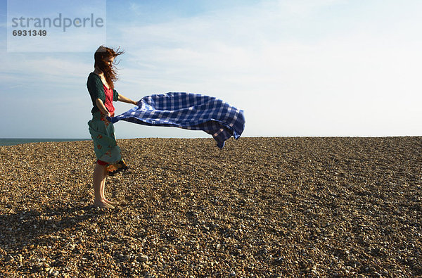 Frau  Decke  Picknick