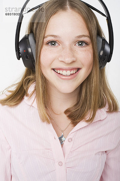 Portrait  Kopfhörer  Mädchen